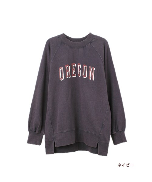 w closet(ダブルクローゼット)の「OREGON ラグラン裏毛プルオーバー(トップス・レディース・L.ブルー/L.ピンク/グリーン/ネイビー・FREE)」の5枚目の写真