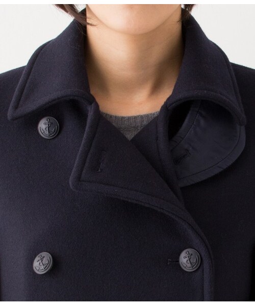 LE JUN（ルジュン）の「【先行予約】ダブルメルトンPコート（ジャケット/アウター・レディース・キャメル/ネイビー・S/M/L）」の6枚目の写真