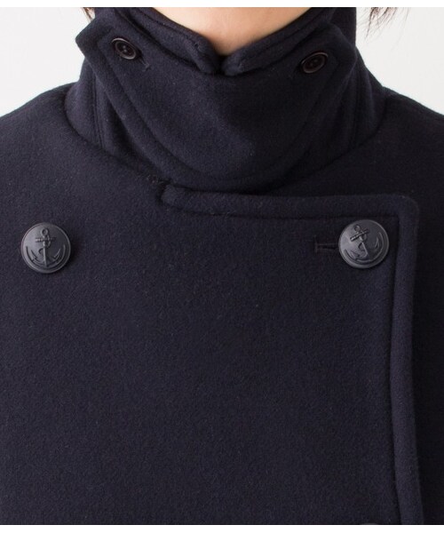 LE JUN（ルジュン）の「【先行予約】ダブルメルトンPコート（ジャケット/アウター・レディース・キャメル/ネイビー・S/M/L）」の11枚目の写真