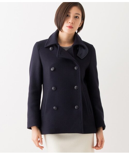 LE JUN（ルジュン）の「【先行予約】ダブルメルトンPコート（ジャケット/アウター・レディース・キャメル/ネイビー・S/M/L）」の13枚目の写真