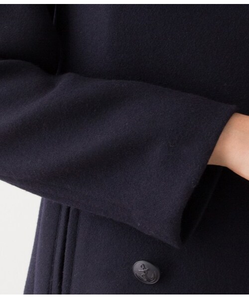 LE JUN（ルジュン）の「【先行予約】ダブルメルトンPコート（ジャケット/アウター・レディース・キャメル/ネイビー・S/M/L）」の8枚目の写真