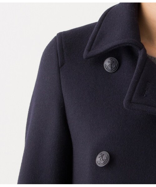 LE JUN（ルジュン）の「【先行予約】ダブルメルトンPコート（ジャケット/アウター・レディース・キャメル/ネイビー・S/M/L）」の7枚目の写真