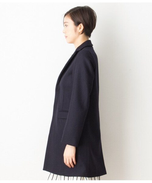 LE JUN(ルジュン)の「【先行予約】メルトンチェスターコート(ジャケット/アウター・レディース・グレー/ネイビー・S/M/L)」の4枚目の写真