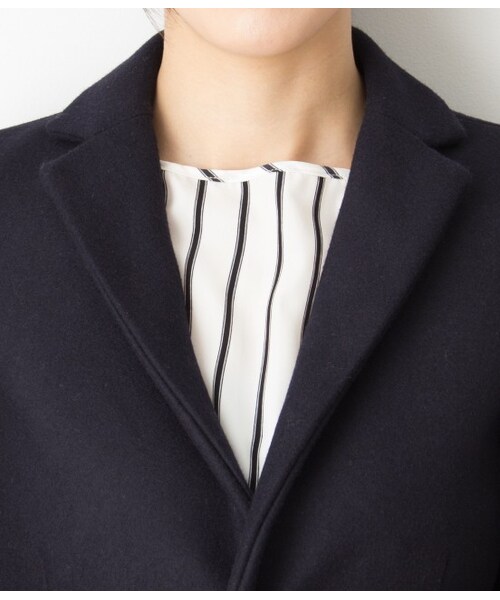 LE JUN(ルジュン)の「【先行予約】メルトンチェスターコート(ジャケット/アウター・レディース・グレー/ネイビー・S/M/L)」の6枚目の写真