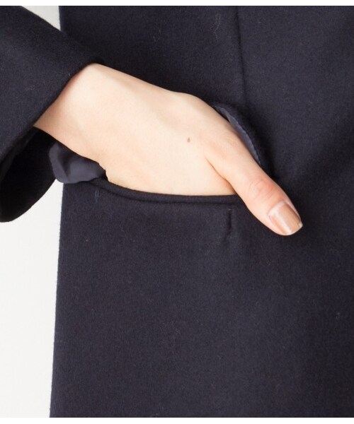 LE JUN(ルジュン)の「【先行予約】メルトンチェスターコート(ジャケット/アウター・レディース・グレー/ネイビー・S/M/L)」の10枚目の写真