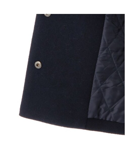 OZOC（オゾック）の「ダブルラインリブウール混コート（その他コート・レディース・ネイビー系/グレー系/ブラック・S/M）」の8枚目の写真