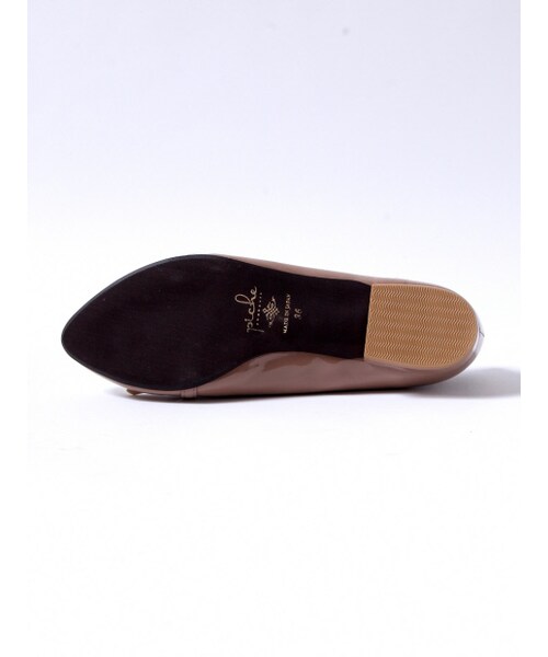 PICHE ABAHOUSE（ピシェ アバハウス）の「キルトモカパンプス（シューズ・レディース・BLK/LGRY/BEG・35/36/37/38/39）」の6枚目の写真