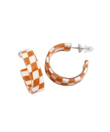 3coins | チェッカー柄フープピアス(ピアス（両耳用）)