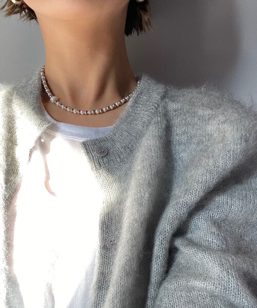 RIVE DROITE(リヴドロワ)の「【MAUA JEWELRY 】ベビーパール×シルバーショートネックレス(ネックレス・シルバー・F)」の1枚目の写真