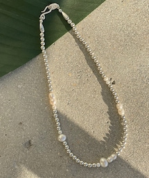 RIVE DROITE | 【MAUA JEWELRY】パール×シルバーランダムミックスショートネックレス(ネックレス)