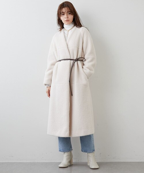 Marisol×Whim Gazette エコファーコート Whim Gazette（ウィムガゼット）の「【Marisolコラボ】切り替え