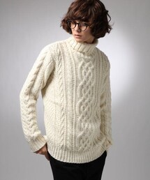 HARE | 【先行予約】HANDケーブルタートルニット(トップス)