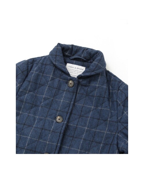 URBAN RESEARCH DOORS（アーバンリサーチドアーズ）の「FORK&amp;SPOON　ウールキルトコート（ジャケット/アウター・レディース・Navy/Gray/Blue/Graige・one）」の11枚目の写真