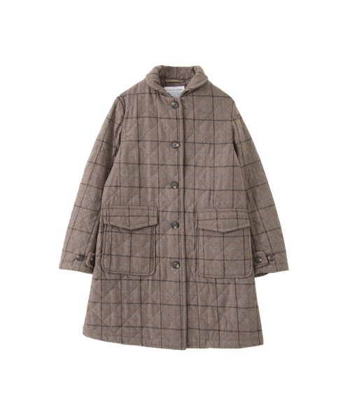 URBAN RESEARCH DOORS（アーバンリサーチドアーズ）の「FORK&amp;SPOON　ウールキルトコート（ジャケット/アウター・レディース・Navy/Gray/Blue/Graige・one）」の3枚目の写真