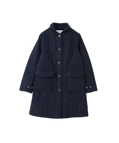 URBAN RESEARCH DOORS（アーバンリサーチドアーズ）の「FORK&amp;SPOON　ウールキルトコート（ジャケット/アウター・レディース・Navy/Gray/Blue/Graige・one）」の4枚目の写真