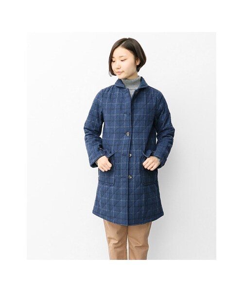 URBAN RESEARCH DOORS（アーバンリサーチドアーズ）の「FORK&amp;SPOON　ウールキルトコート（ジャケット/アウター・レディース・Navy/Gray/Blue/Graige・one）」の5枚目の写真
