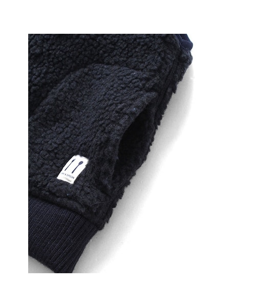 URBAN RESEARCH DOORS(アーバンリサーチドアーズ)の「FORK&SPOON リサイクルボアZIPベスト(KIDS)(その他・キッズ・Navy/Navy×Off/Yel×Gry・90/105/120/135)」の8枚目の写真