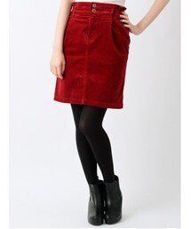 E hyphen world gallery | カラーコーデュロイタイトスカート(パンツ)