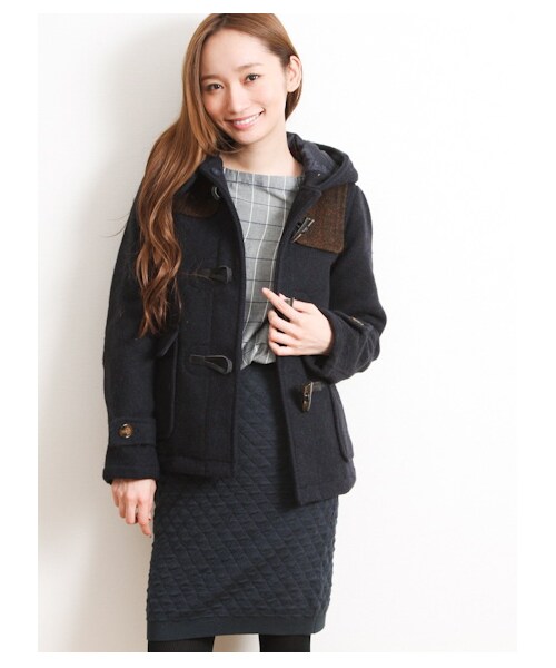SEVENDAYS=SUNDAY（セブンデイズサンデイ）の「14W HARISSダッフルコート（コート　・レディース・チャコールグレー/キャメル/ネイビー・M/L）」の3枚目の写真