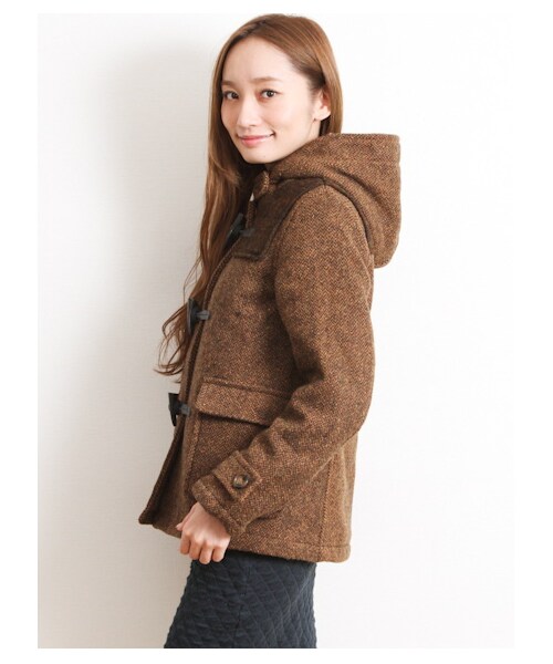 SEVENDAYS=SUNDAY（セブンデイズサンデイ）の「14W HARISSダッフルコート（コート　・レディース・チャコールグレー/キャメル/ネイビー・M/L）」の5枚目の写真