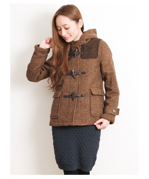 SEVENDAYS=SUNDAY（セブンデイズサンデイ）の「14W HARISSダッフルコート（コート　・レディース・チャコールグレー/キャメル/ネイビー・M/L）」の4枚目の写真
