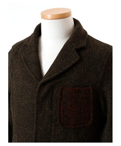 SEVENDAYS=SUNDAY(セブンデイズサンデイ)の「・HARRIS使いチェスターコート(コート ・メンズ・チャコールグレー/キャメル/カーキ/ネイビー・S/M/L)」の9枚目の写真