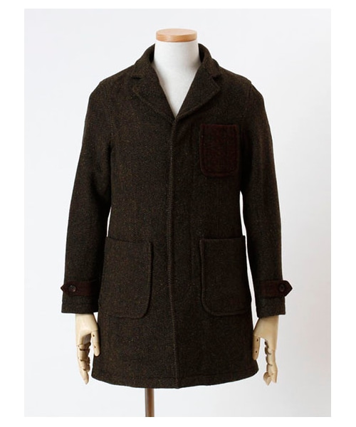 SEVENDAYS=SUNDAY(セブンデイズサンデイ)の「・HARRIS使いチェスターコート(コート ・メンズ・チャコールグレー/キャメル/カーキ/ネイビー・S/M/L)」の6枚目の写真