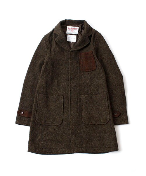 SEVENDAYS=SUNDAY(セブンデイズサンデイ)の「・HARRIS使いチェスターコート(コート ・メンズ・チャコールグレー/キャメル/カーキ/ネイビー・S/M/L)」の5枚目の写真