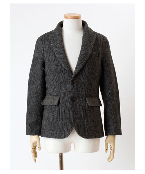 SEVENDAYS=SUNDAY（セブンデイズサンデイ）の「・HARRIS使いテーラードジャケット（ジャケット・メンズ・チャコールグレー/キャメル/カーキ/ネイビー・S/M/L）」の6枚目の写真