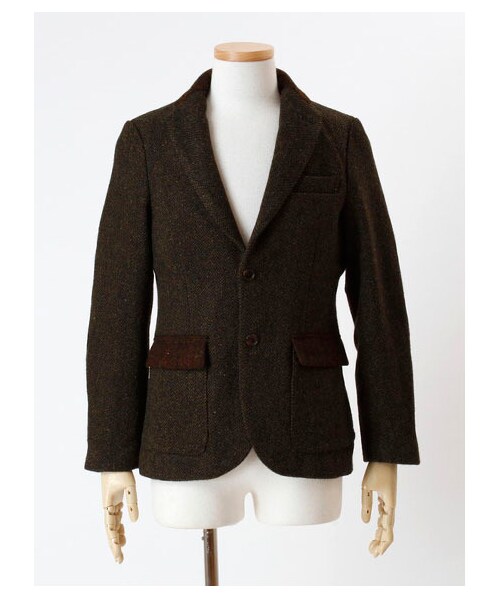 SEVENDAYS=SUNDAY（セブンデイズサンデイ）の「・HARRIS使いテーラードジャケット（ジャケット・メンズ・チャコールグレー/キャメル/カーキ/ネイビー・S/M/L）」の3枚目の写真