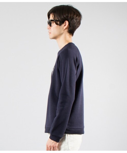 JUNRED（ジュンレッド）の「ターキータイポスウェット（ニット・メンズ・グレー/ネイビー・0/1/2）」の4枚目の写真