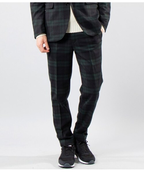 LE JUN（ルジュン）の「ブラックウォッチパンツ（パンツ・メンズ・グリーン・S/M/L）」の2枚目の写真