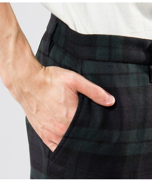 LE JUN（ルジュン）の「ブラックウォッチパンツ（パンツ・メンズ・グリーン・S/M/L）」の6枚目の写真