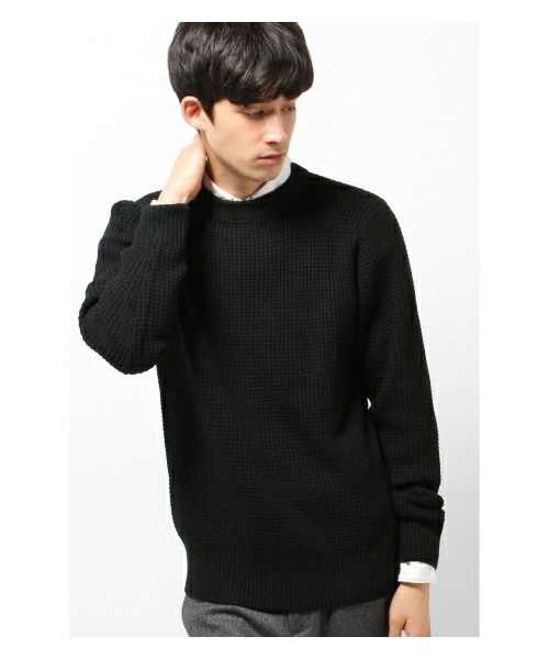 JOURNAL STANDARD relume（ジャーナルスタンダード レリューム）の「GI.TI.BI.Filati: クルーネックニット（ニット・ セーター）」 - WEAR メンズ Relume レリューム ネイビー ニットセーター S