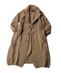 45R（フォーティファイブアール）の「アラメケーブルニットコート