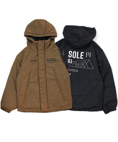Leyline（レイライン）の「C/M warm shell jkt（マウンテンパーカー・レディース・ブラウン/ブラック・M/L/XL）」の3枚目の写真