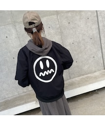 copine | 【men's/lady’s】ユニセックス！リバーシブルニコちゃんMA–1(2color/5size)(MA-1)