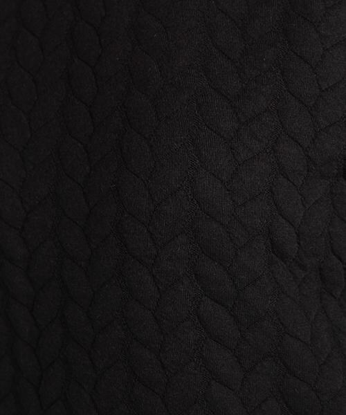 DOUBLE NAME（ダブルネーム）の「ふくれジャカードプルオーバー（トップス・レディース・ブラック/キナリ/杢グレー/ミント・FREE）」の8枚目の写真