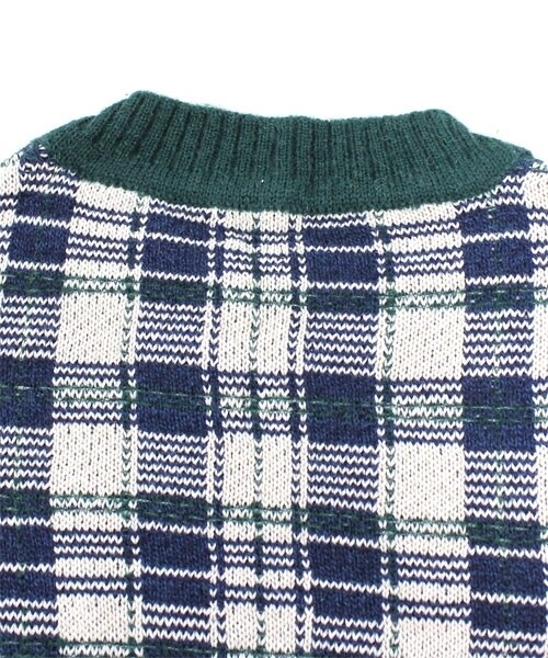 RNA（アールエヌエー）の「ニットチェックプルオーバー（トップス・レディース・グリーン系/レッド系・M）」の8枚目の写真