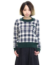 RNA | ニットチェックプルオーバー(トップス)