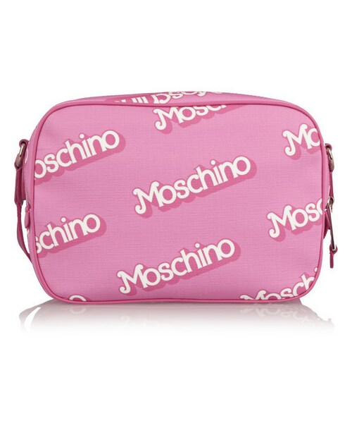 Moschino Printed textured-PVC shoulder bag