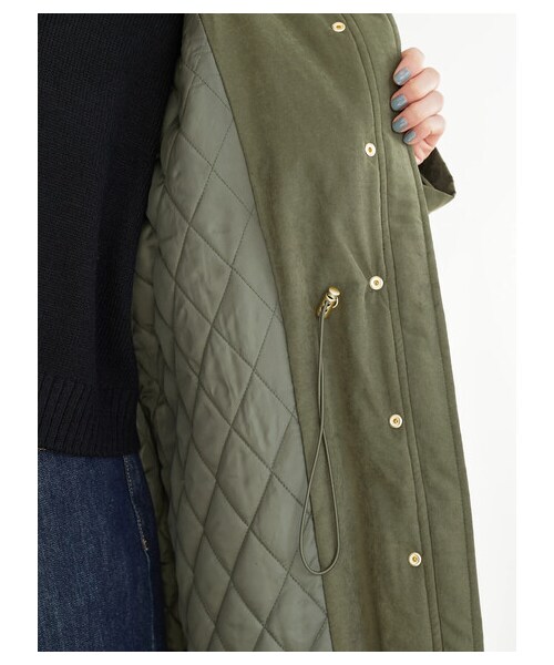 Green　Parks（グリーンパークス）の「【予約】・ELENCARE DUE ナカワタモッズコート（ジャケット/アウター・ベージュ/カーキ/ネイビー・F）」の9枚目の写真
