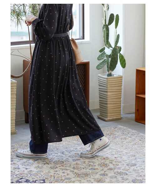 AMERICAN HOLIC（アメリカンホリック）の「スタンドカラーサテンワンピース（ワンピース/ドレス・ドット/フラワー・M/L）」の11枚目の写真