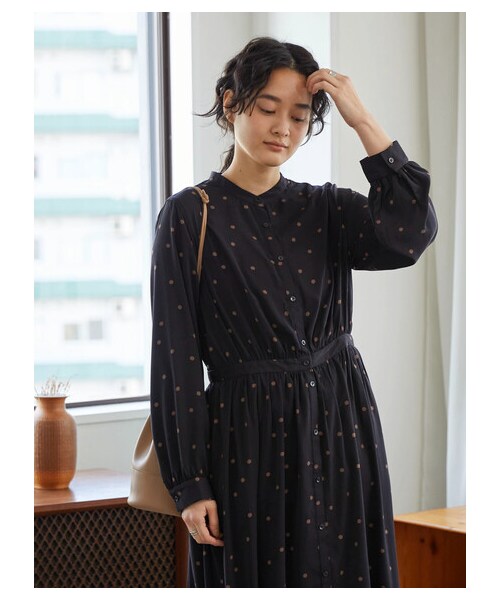 AMERICAN HOLIC（アメリカンホリック）の「スタンドカラーサテンワンピース（ワンピース/ドレス・ドット/フラワー・M/L）」の10枚目の写真