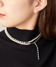 Chico | 【SALON by Chico限定】パール×ボールロングネックレス(ネックレス)