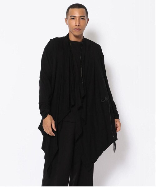 KMRii（ケムリ）の「【別注】KMRii/ケムリ/Magnolia Cross Drape CD（トップス・メンズ・BLACK・1/2/3）」の2枚目の写真