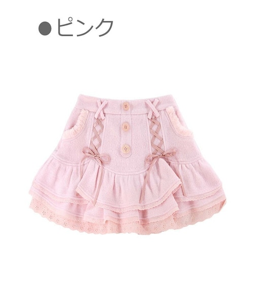 Bobon21（ボボンニジュウイチ）の「ダブルレースアップ3段フリルミニ