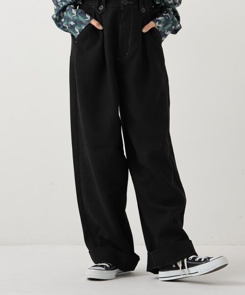 DOUBLE NAME（ダブルネーム）の「太ベルトループワイドパンツ（）」 - WEAR