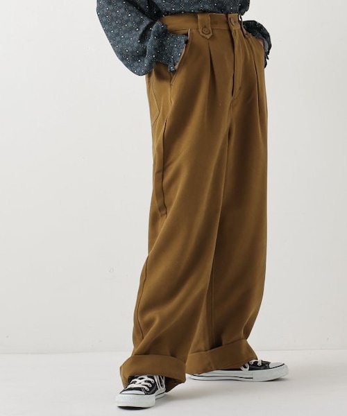 DOUBLE NAME（ダブルネーム）の「太ベルトループワイドパンツ（）」 - WEAR