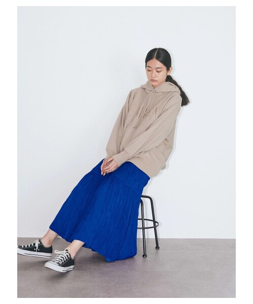 GARAGE OF GOOD CLOTHING(ガレージオブグッドクロージング)の「ビンテージサテンワッシャースカート(スカート・ブラウン/ブルー・F)」の9枚目の写真